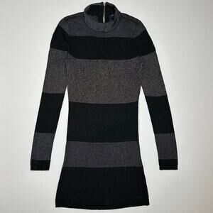 White House Black Market Stretch Bodycon Mockneck Sweater Dress